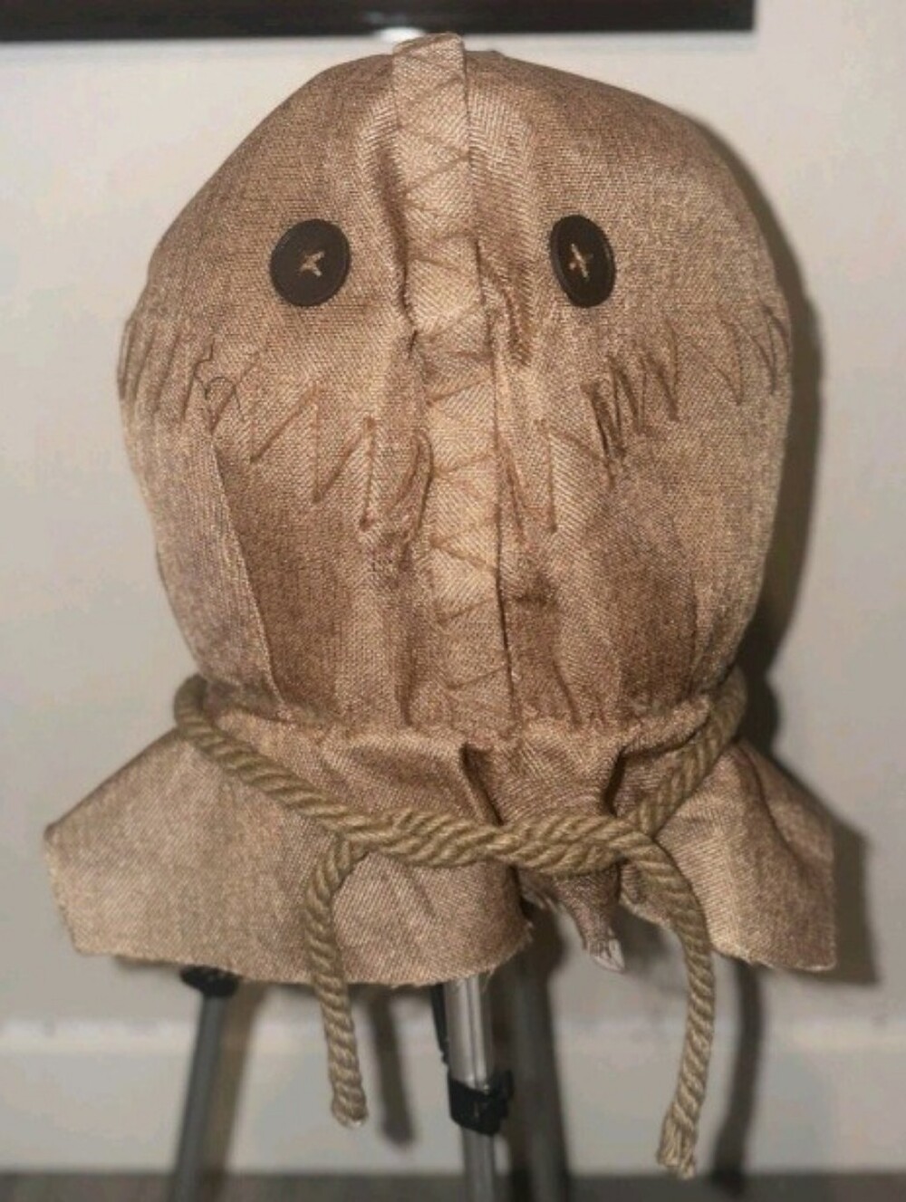 Trick r Treat Sam Adult Deluxe Over Head Burlap Mask Scary Halloween Horror